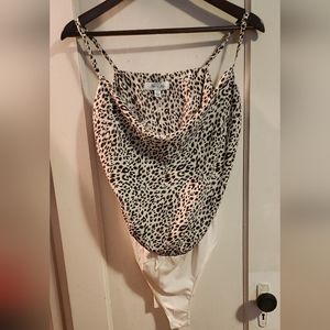 Leopard print bodysuit